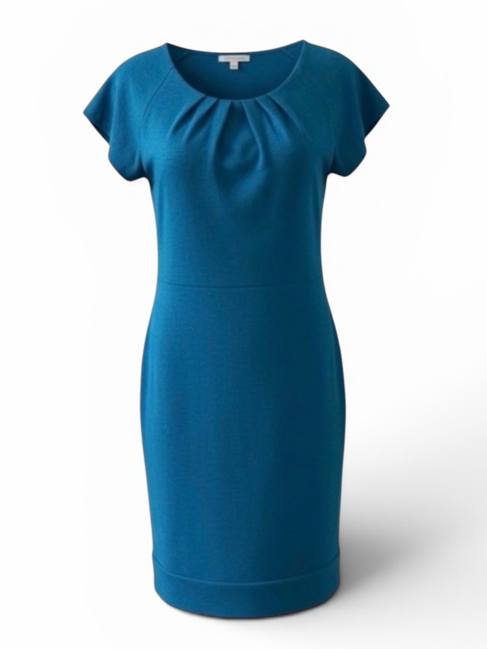 Diane von Furstenberg Teal Blue Short Sleeve Shalom Shift Dress Size 4